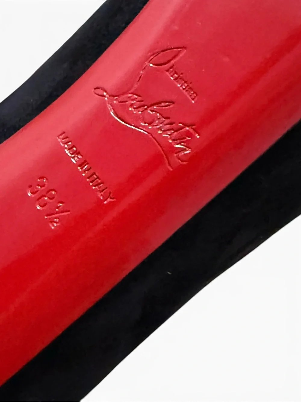 Christian Louboutin Daffodile Black Suede Platform Pumps – Size 38.5